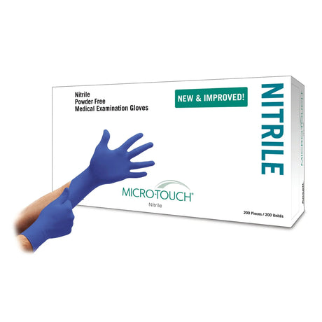 Micro-Touch® Nitrile Exam Glove, Extra Small, Blue Micro-Touch® Nitrile