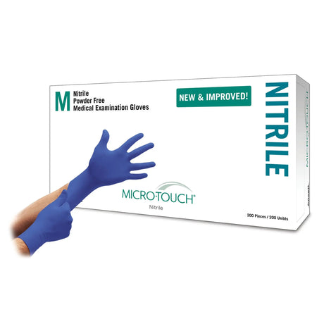 Micro-Touch® Nitrile Exam Glove, Medium, Blue Micro-Touch® Nitrile