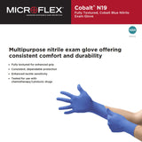 Microflex® Cobalt® Nitrile Exam Glove, Medium, Blue MICROFLEX® Cobalt®