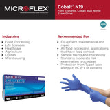 Microflex® Cobalt® Nitrile Exam Glove, Medium, Blue MICROFLEX® Cobalt®