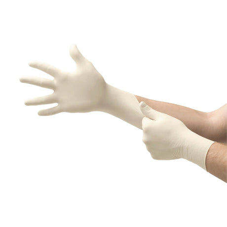 Microflex® Diamond Grip Plus™ Latex Gloves, Large, White Diamond Grip Plus™