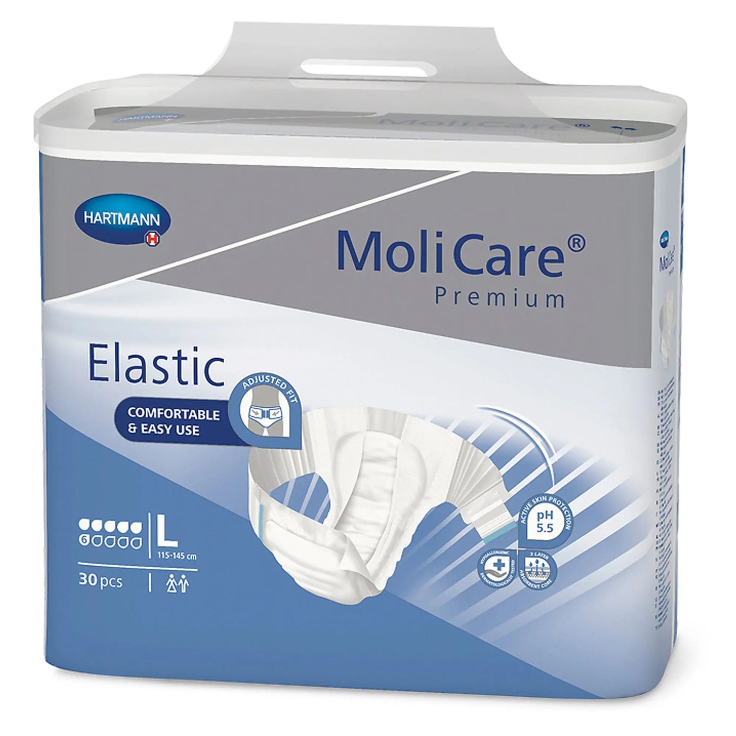 MoliCare® Premium Elastic Incontinence Brief, 6D, Large MoliCare® Premium Elastic 6D