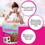 Mommy Knows Best® Lactation Oatmeal Chocolate Chip Cookie Mix, Breastfeeding Supplement Mommy Knows Best Lactation Cookie Mix