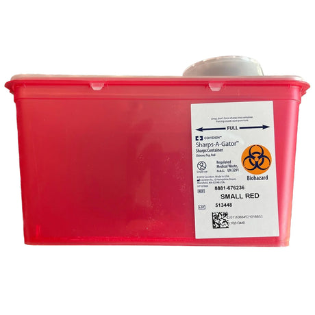 Monoject™ Multi-purpose Sharps Container, 1 Gallon, 7 x 6¾ x 10½ Inch Monoject™