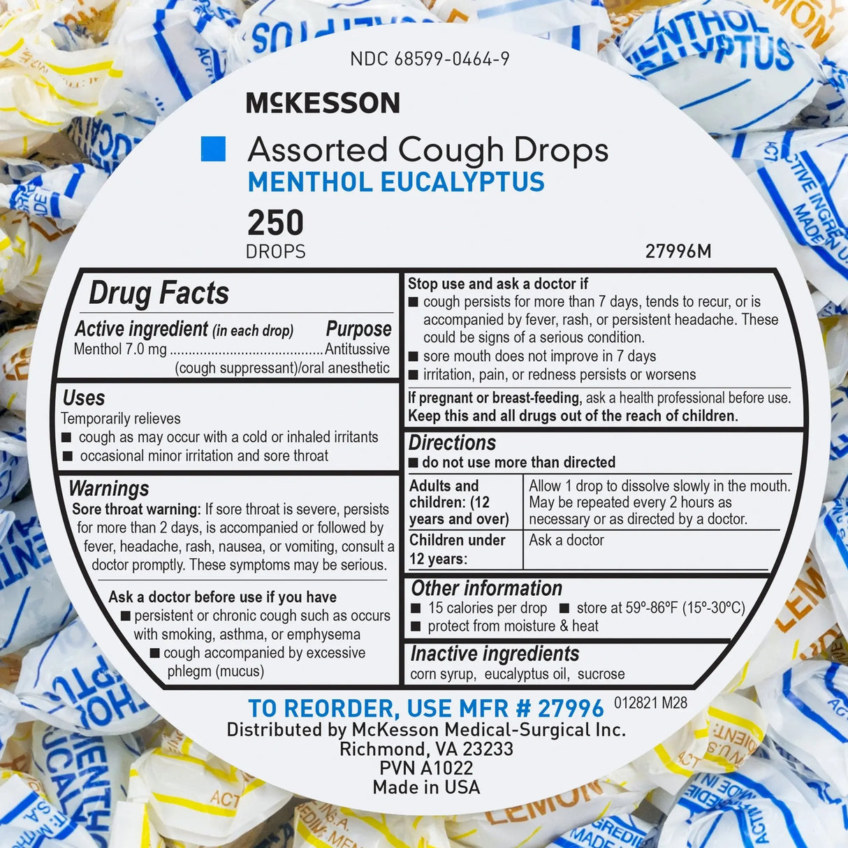 MooreBrand® Assorted Flavors Cold and Cough Drops McKesson Brand