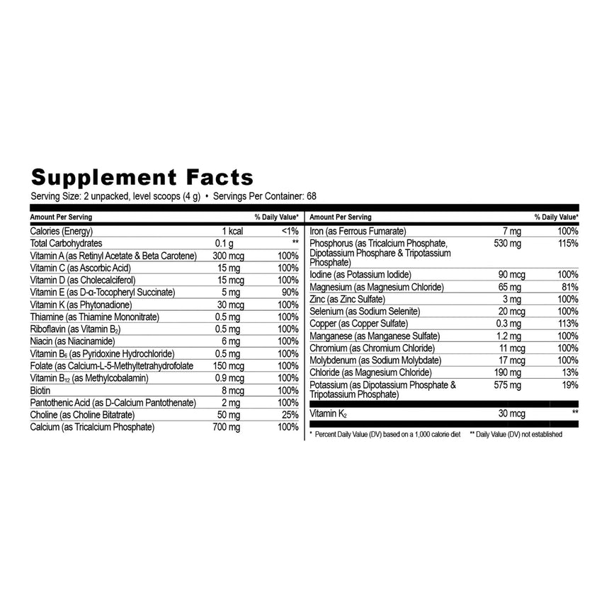 NanoVM® 1 – 3 Years Pediatric Oral Supplement, 275-gram Jar NanoVM® 1 - 3 Years