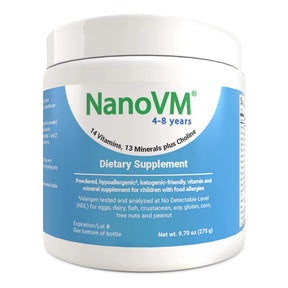 NanoVM® 4 - 8 Years Pediatric Oral Supplement, 275-gram Can NanoVM® 4 - 8 Years