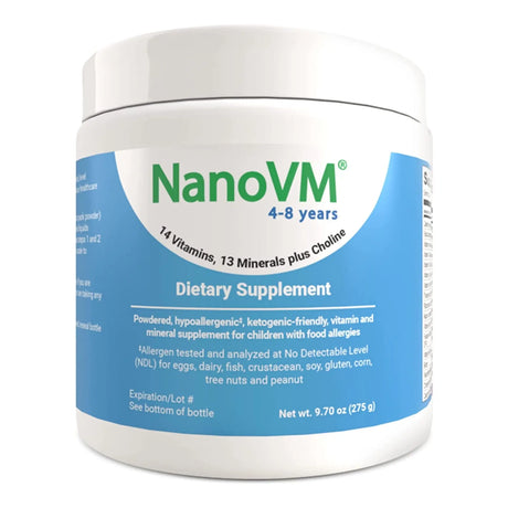 NanoVM® 4 - 8 Years Pediatric Oral Supplement, 275-gram Can NanoVM® 4 - 8 Years