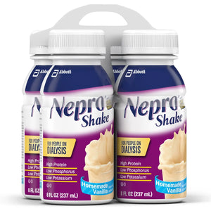 Nepro® with Carbsteady® Vanilla Shake for People on Dialysis, 8 oz. Bottle Nepro® with Carbsteady®