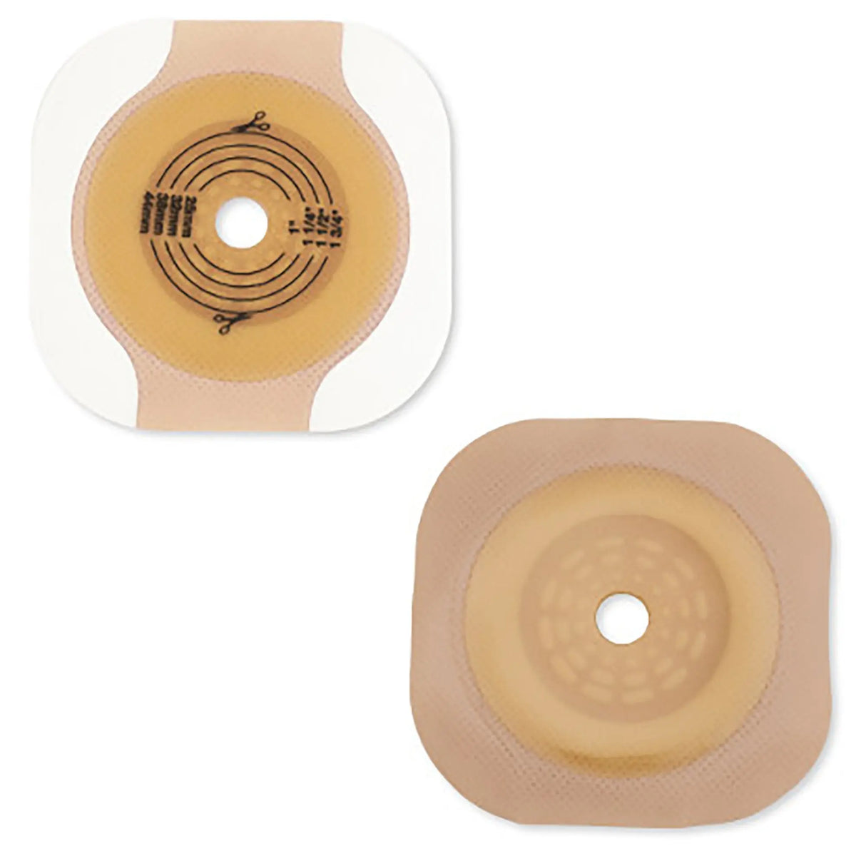 New Image Flat CeraPlus Skin Barrier, Extended Wear, Beige, 2.25" Flange, 1.75" Opening New Image™ CeraPlus™