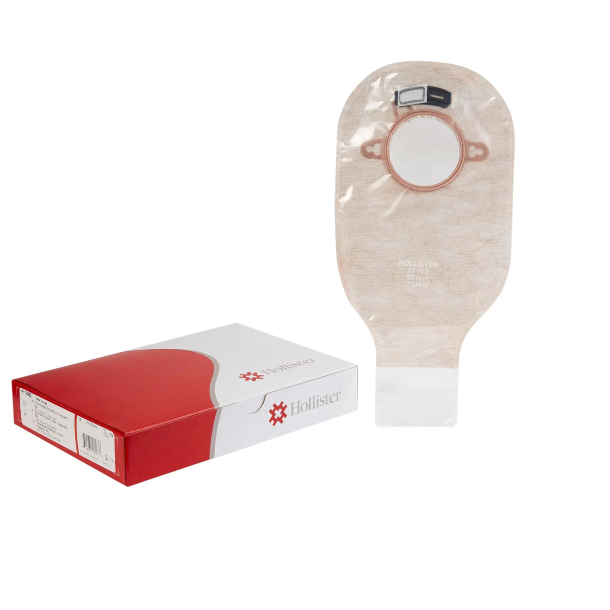 New Image™ Two-Piece Drainable Transparent Filtered Ostomy Pouch, 12 Inch Length, 2¼ Inch Flange New Image™