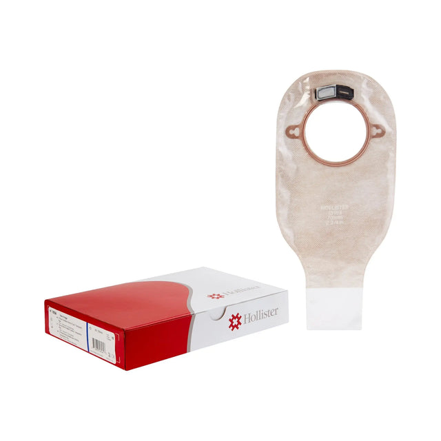 New Image™ Two-Piece Drainable Transparent Filtered Ostomy Pouch, 12 Inch Length, 2¾ Inch Flange New Image™