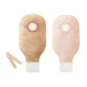 New Image™ Two-Piece Drainable Transparent Urostomy Pouch, 9 Inch Length, 1¾ Inch Flange New Image™