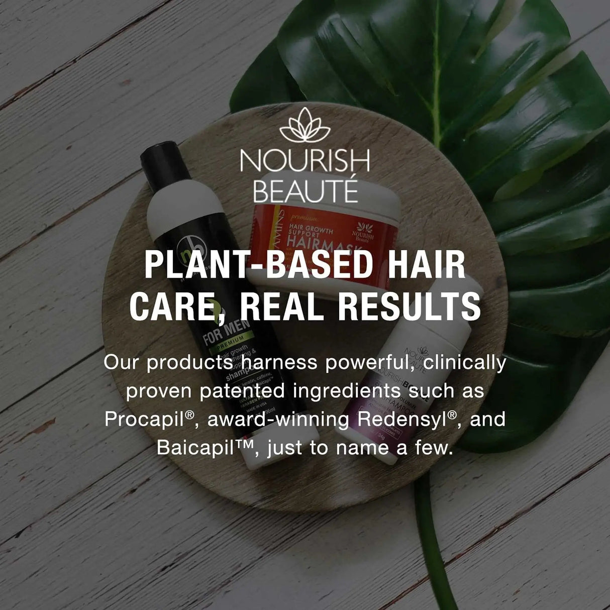 Nourish Beauté Premium Vitamins Hair Growth Support Shampoo and Conditioner Nourish Beauté Premium Vitamins Hair Growth Support