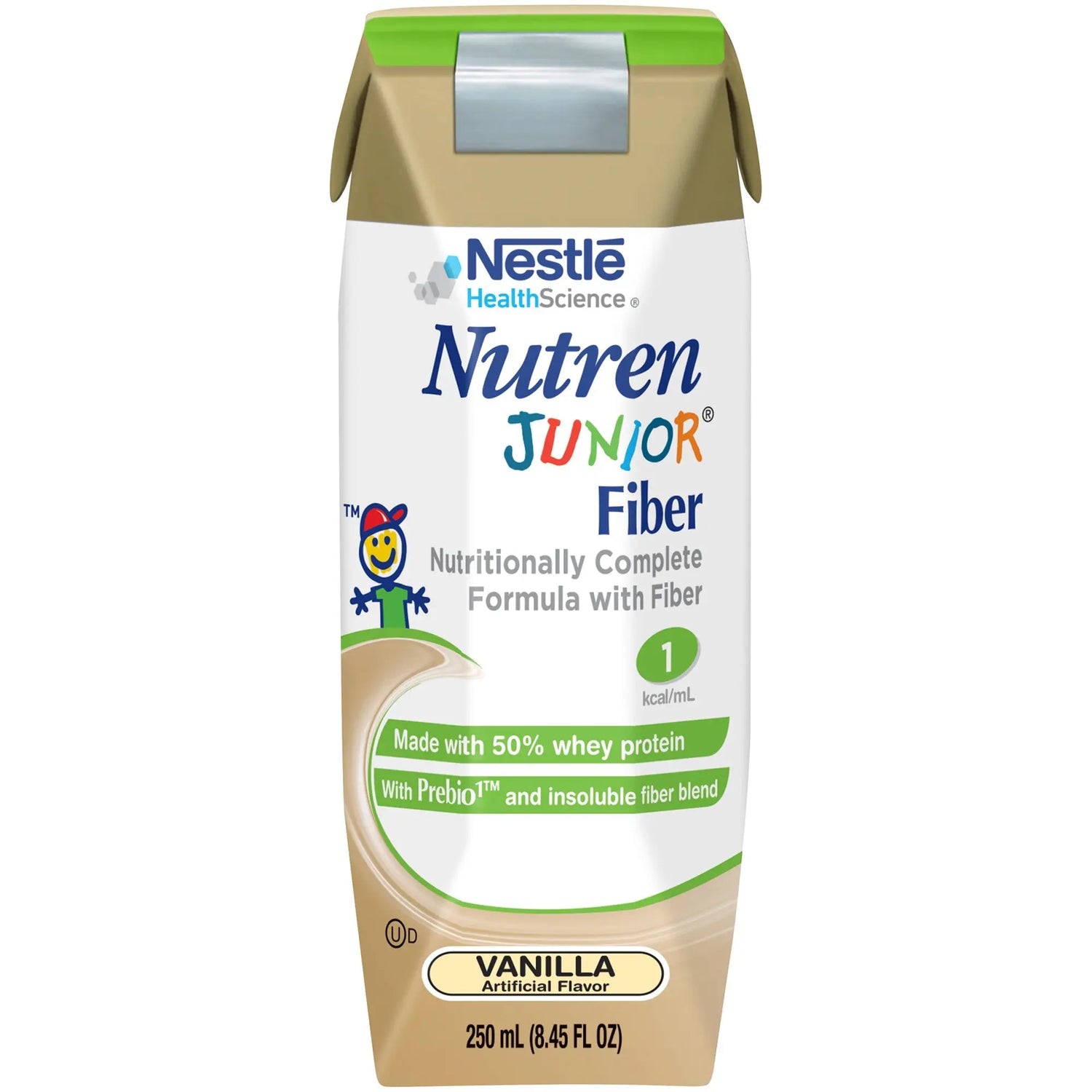 Nutren® Junior Fiber Vanilla Pediatric Oral Supplement, 8.45 oz. Tetra Prisma® Nutren® Junior Fiber