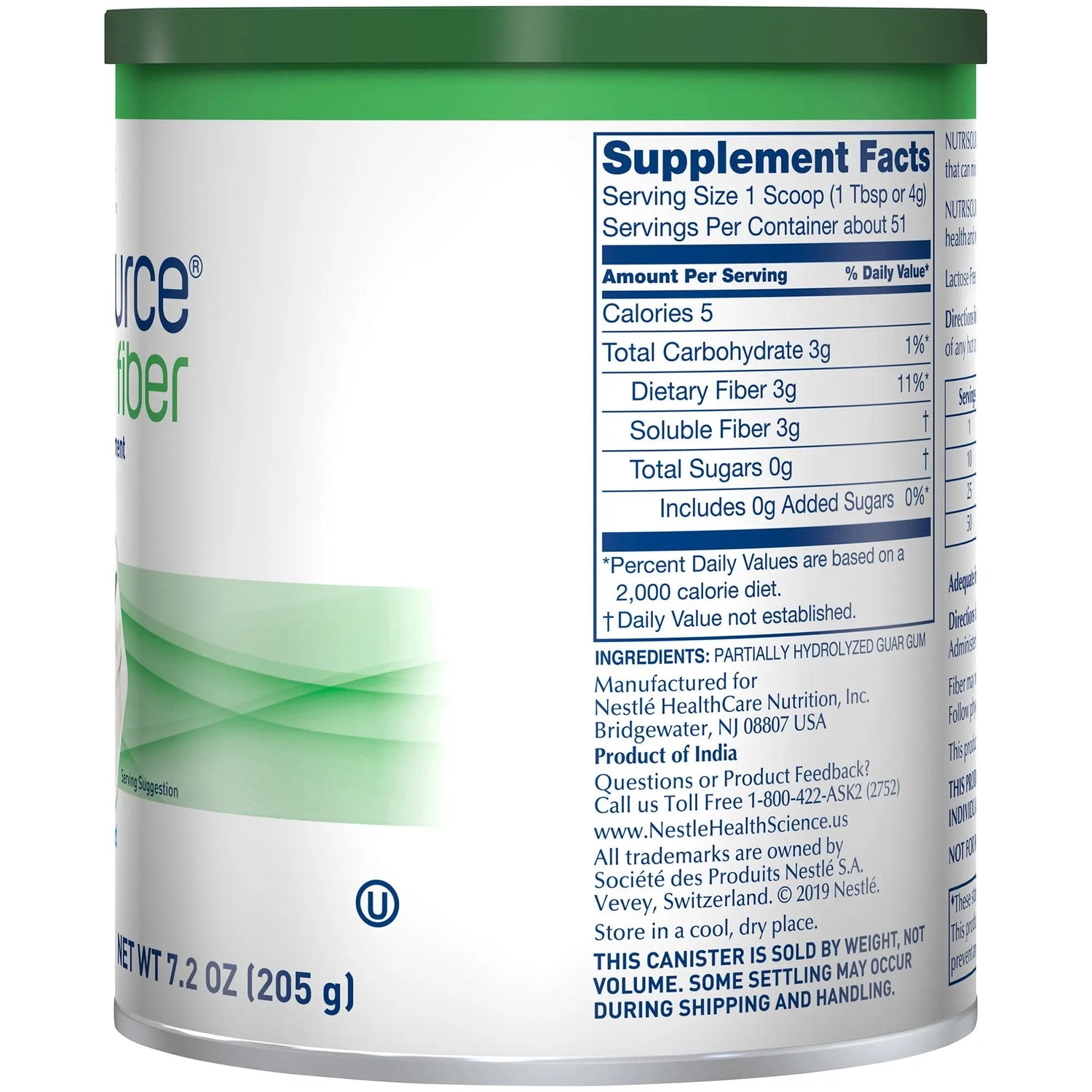 Nutrisource® Fiber Supplement, 7.2-ounce canister Nutrisource® Fiber