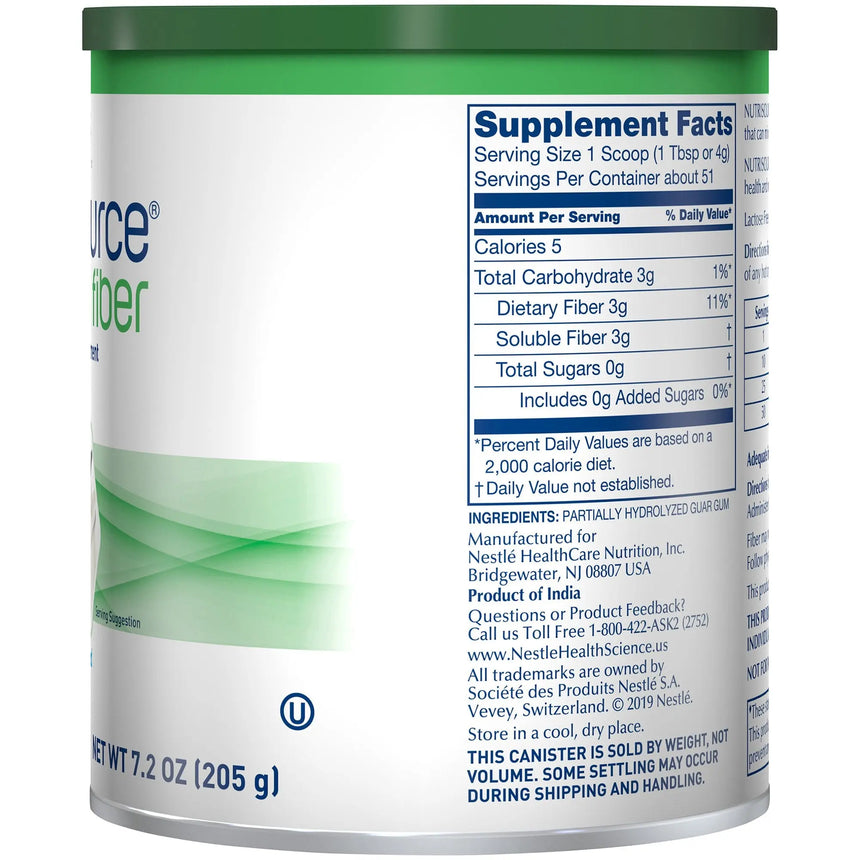 Nutrisource® Fiber Supplement, 7.2-ounce canister Nutrisource® Fiber