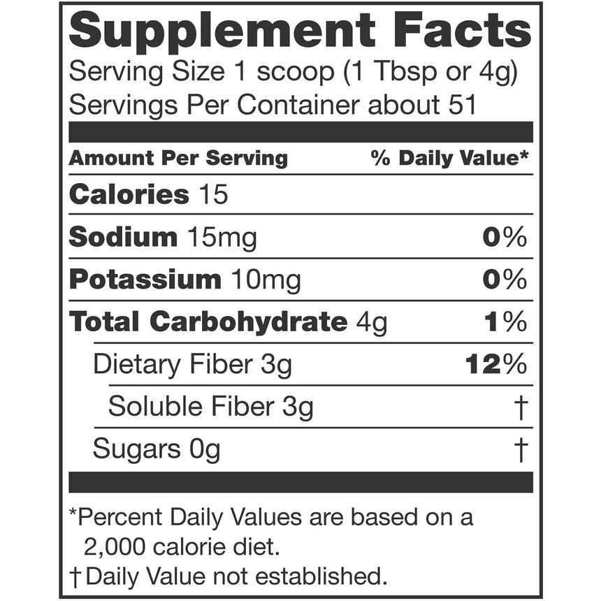 Nutrisource® Fiber Supplement, 7.2-ounce canister Nutrisource® Fiber