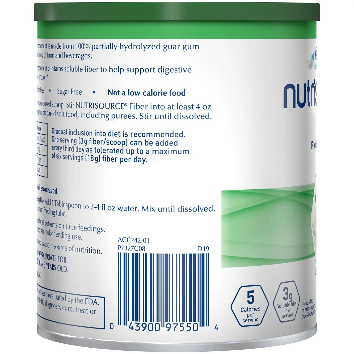 Nutrisource® Fiber Supplement, 7.2-ounce canister Nutrisource® Fiber