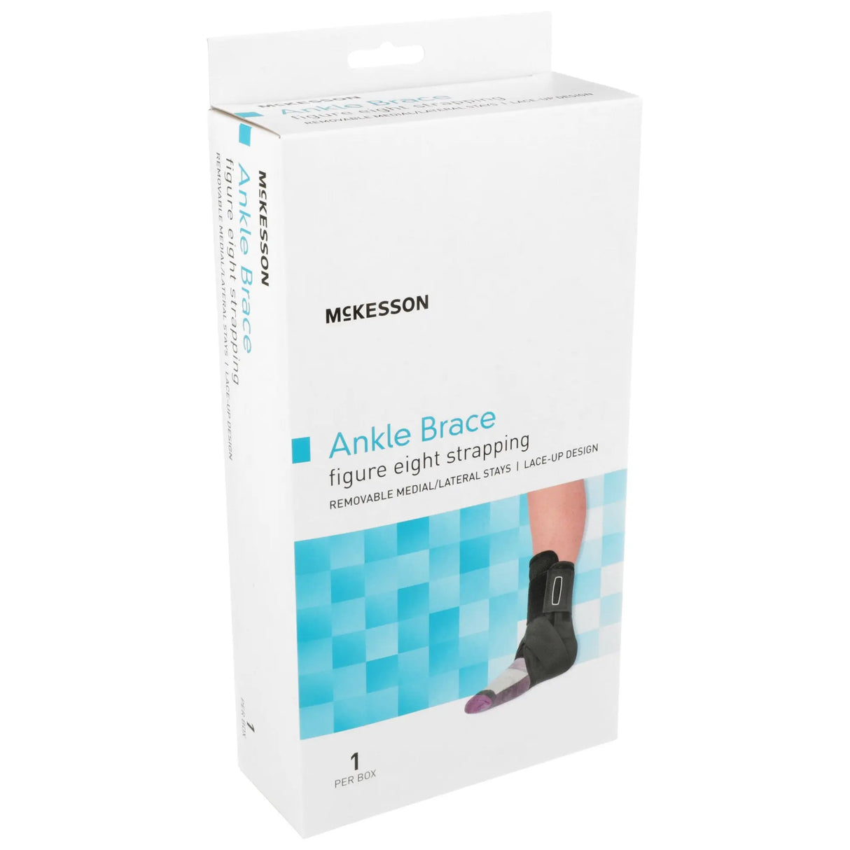 McKesson Low Profile / Open Heel / Open Toe Ankle Brace, Medium - getMovility