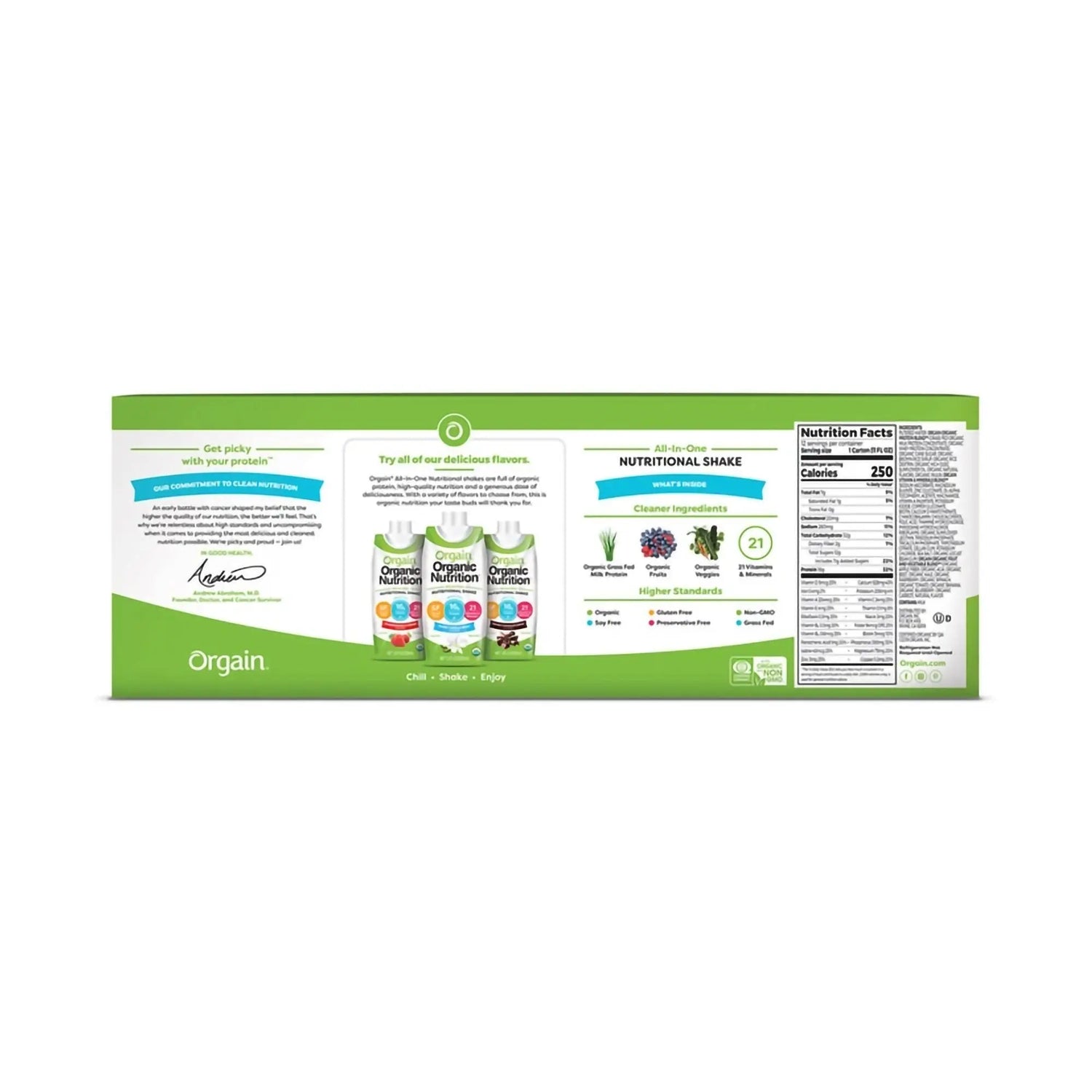 Orgain® Organic Nutrition™ Iced Café Mocha Nutritional Shake, 11-ounce carton Orgain® Organic Nutritional Shake