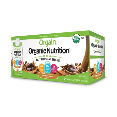 Orgain® Organic Nutrition™ Iced Café Mocha Nutritional Shake, 11-ounce carton Orgain® Organic Nutritional Shake