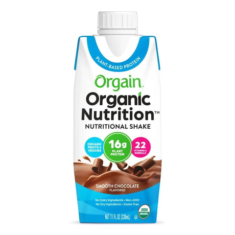 Orgain® Organic Nutrition™ Vegan Chocolate Nutritional Shake, 11-ounce carton Organic Nutrition™ Vegan