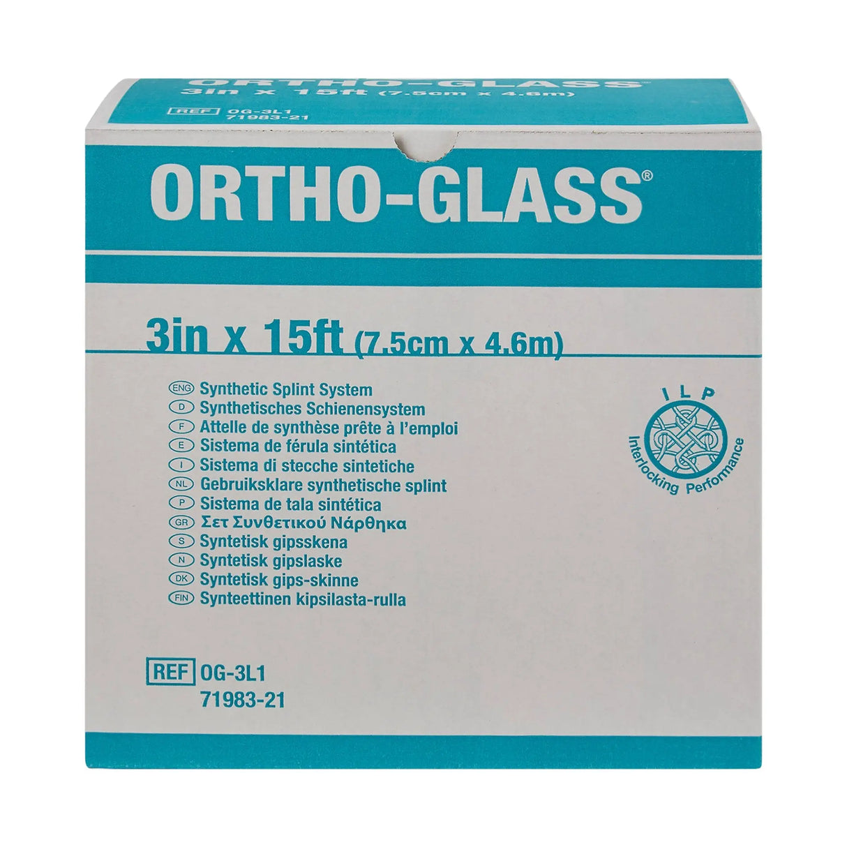 Ortho-Glass® Splint Roll, White, 3 Inch x 5 Yard ORTHO-GLASS®