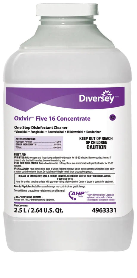 Oxivir® Five 16 Surface Disinfectant Cleaner Diversey™ Oxivir® Five 16