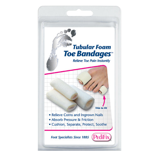 Tubular-Foam Toe Bandage Pk/3 Large