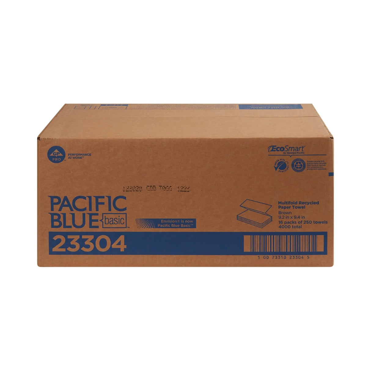 Pacific Blue Basic™ Paper Towel, 250 per Pack, 16 Packs per Case Pacific Blue Basic™