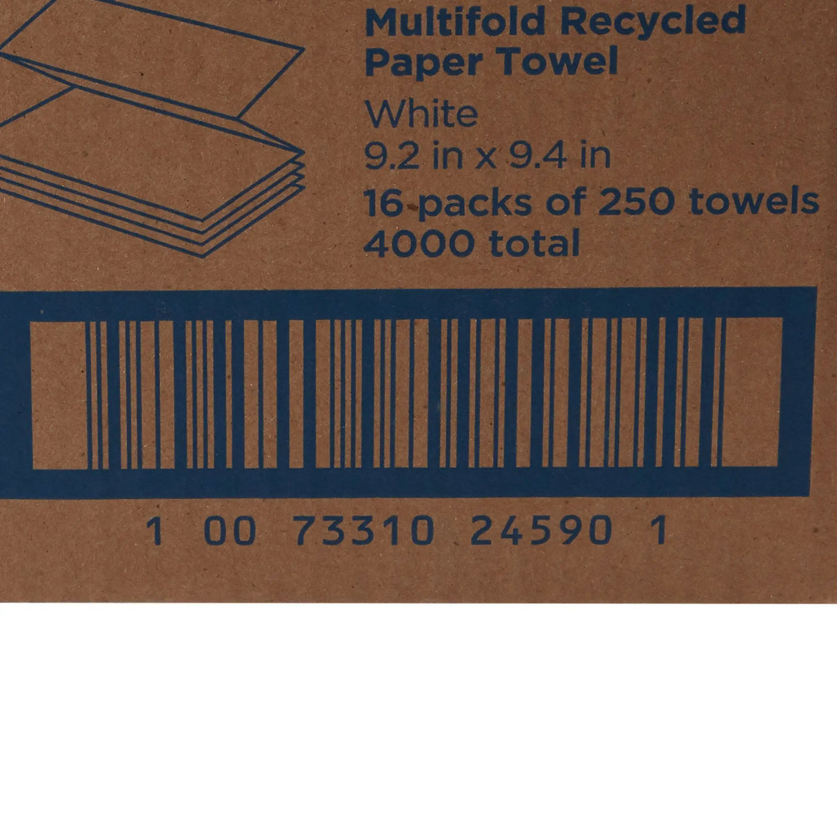 Pacific Blue Basic™ Recycled Multi-Fold Paper Towel, 250 Sheets per Pack Pacific Blue Basic™