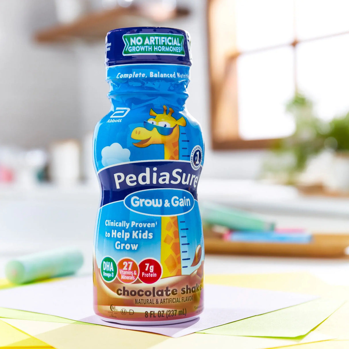 PediaSure® Grow & Gain Chocolate Pediatric Oral Supplement, 8 oz. Bottle PediaSure® Grow & Gain Shake