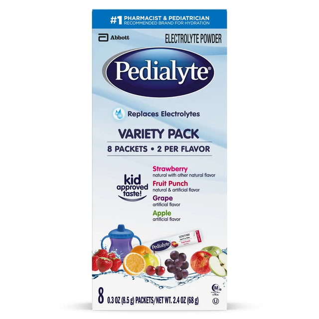 Pedialyte® Electrolyte Powder, Assorted Flavors Pedialyte® Powder Packs