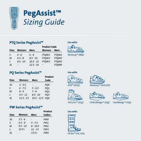 Peg-Assist™ Insole, Large Peg Assist™