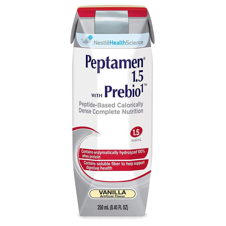 Peptamen® 1.5 with Prebio 1™ Vanilla Peptide-Based, Calorically Dense Complete Nutrition, 250 mL Carton Peptamen® 1.5 with Prebio 1™