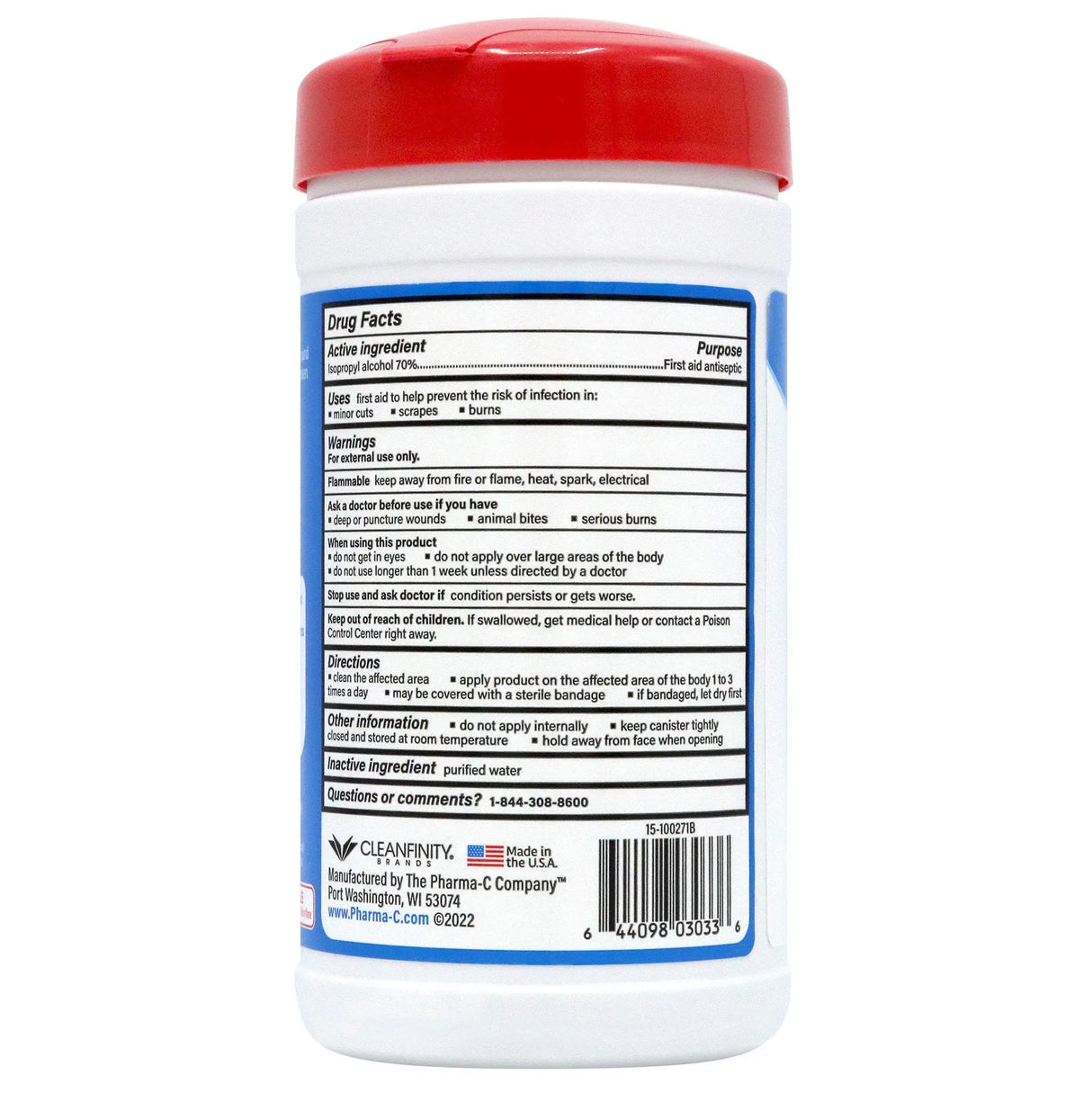 Pharma-C-Wipes® Isopropyl Alcohol Antiseptic - getMovility