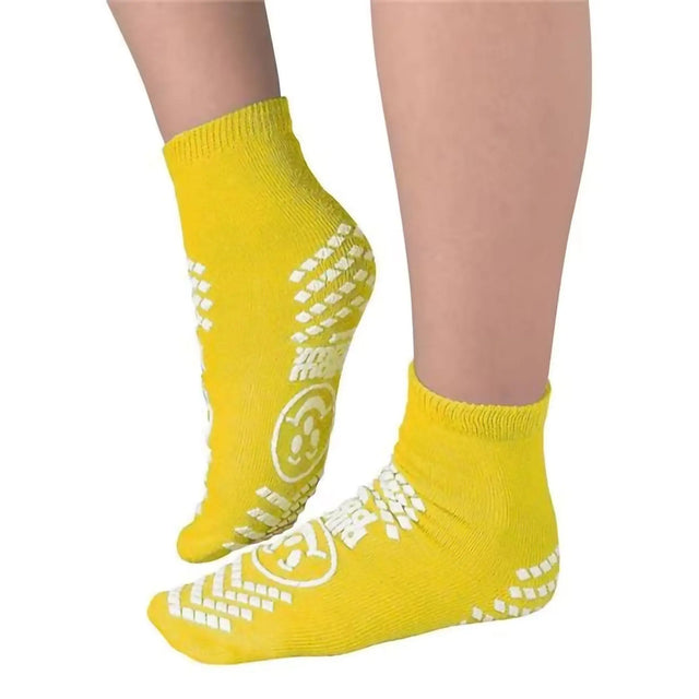 Pillow Paws® Yellow Risk Alert® Terries™ Slipper Socks, 2XL Adult Pillow Paws® Risk Alert® Terries™