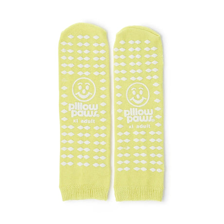 Pillow Paws® Yellow Risk Alert® Terries™ Slipper Socks, XL Adult Pillow Paws® Risk Alert® Terries™