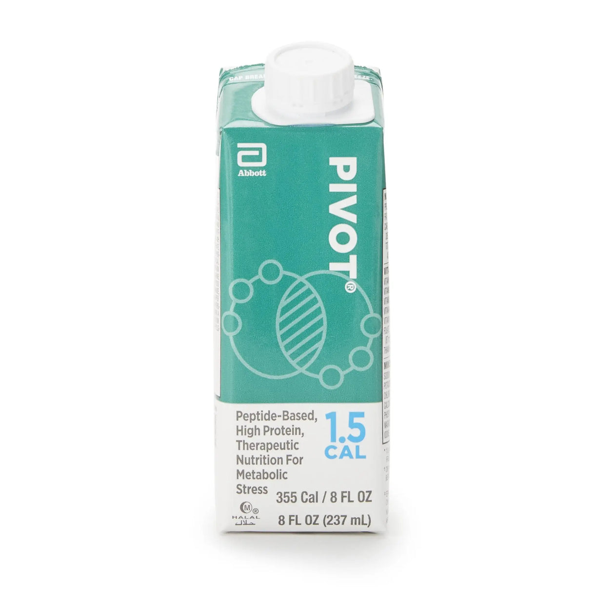 Pivot® 1.5 Cal Peptide-Based, High Protein, Therapeutic Nutrition for Metabolic Stress, 8-ounce carton Pivot® 1.5 Cal