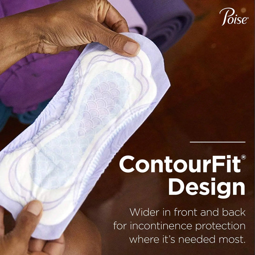 Poise Bladder Control Pad, Long, Light Absorbency, Disposable, Absorb-Loc Core, Female, One Size Fits Most - getMovility