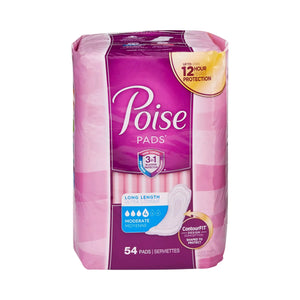 Poise Bladder Control Pads, Adult Women, Moderate Absorbency, Disposable, 12.20" Length - getMovility