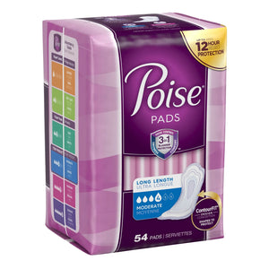 Poise Bladder Control Pads, Adult Women, Moderate Absorbency, Disposable, 12.20" Length - getMovility