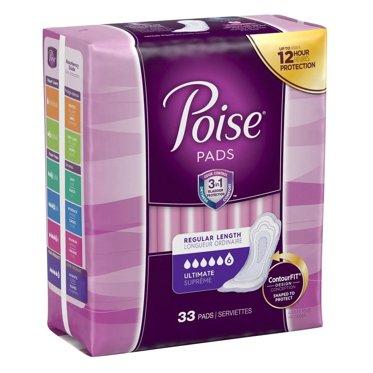 Poise Bladder Control Pads, Heavy Absorbency - getMovility