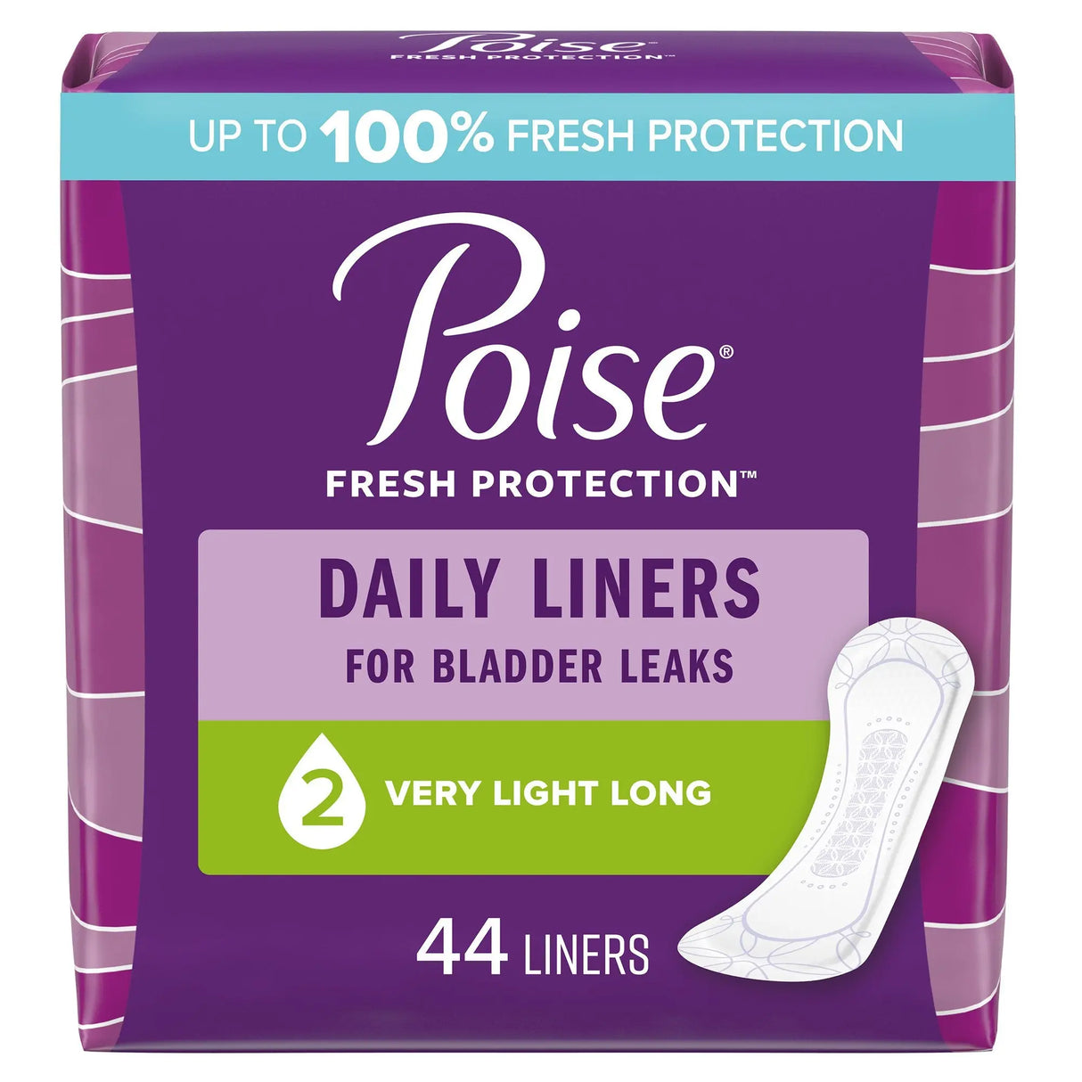Poise Bladder Control Pads, Light Absorbency, One Size Fits Most, Adult,  Female, Disposable