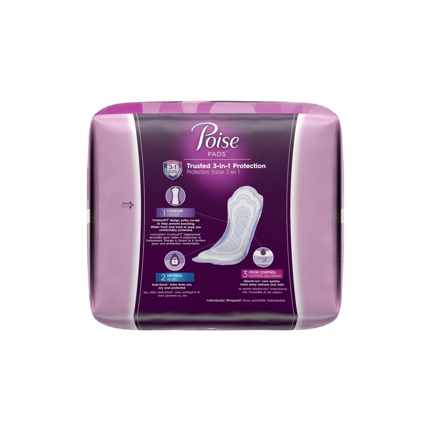 Poise® Moderate Bladder Control Pad, Regular Length - getMovility