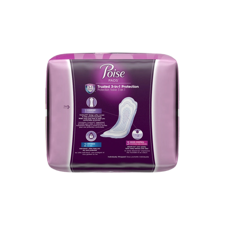Poise® Moderate Bladder Control Pad, Regular Length - getMovility
