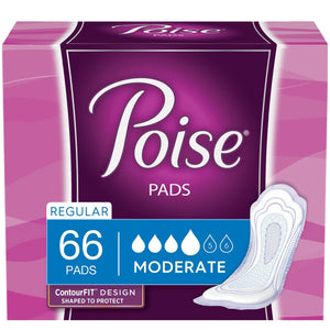 Poise® Moderate Bladder Control Pad, Regular Length - getMovility