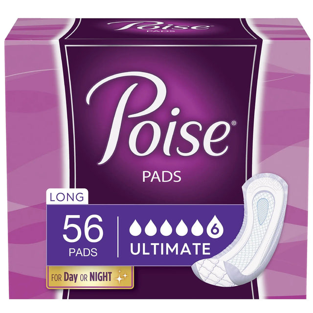 Poise® Ultimate Bladder Control Pad, Long Length - getMovility