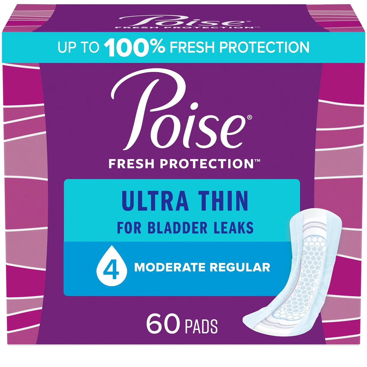 Poise® Ultra Thin Moderate Bladder Control Pad - getMovility